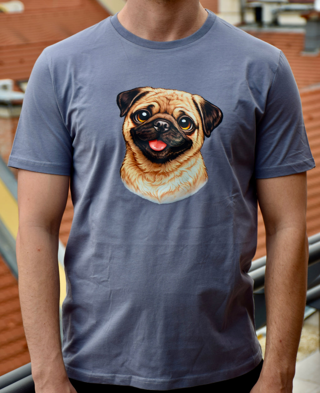 Pug Mood - Mopsz mintás póló