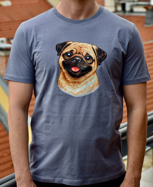 Pug Mood - Mopsz mintás póló