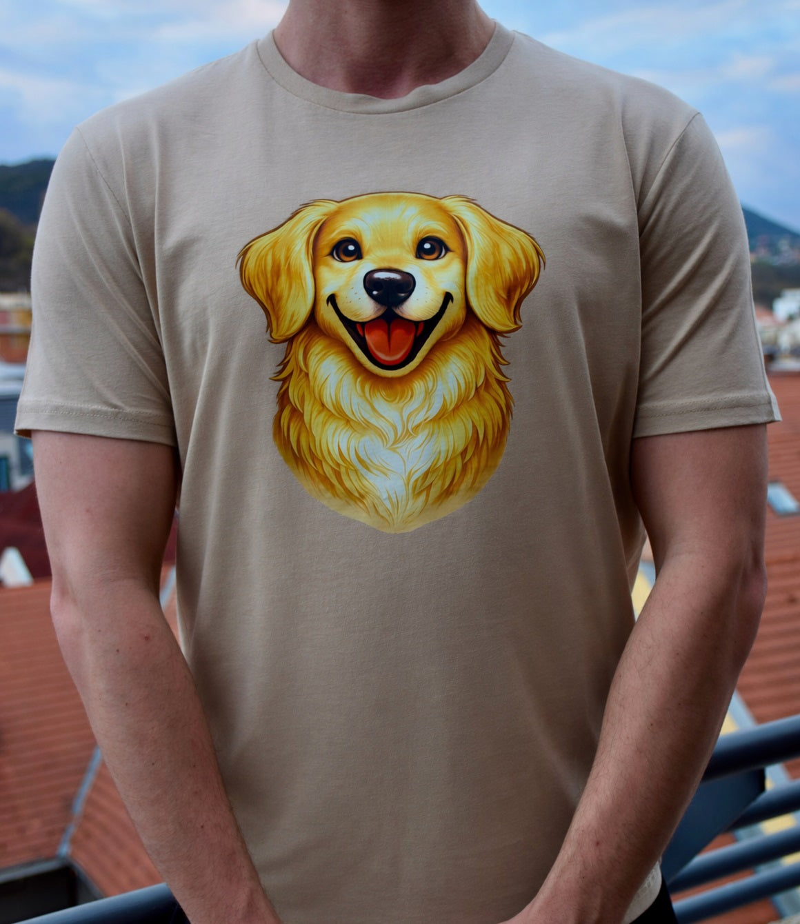 Golden Glow - Golden retriever póló