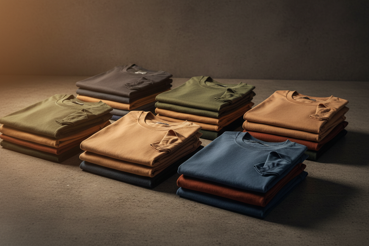 Hero banner – 2-3 oszlop hajtogatott pólók